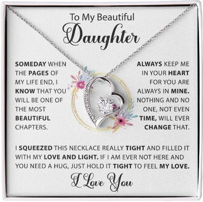 To My Beautiful Daughter – Forever in My Heart Necklace