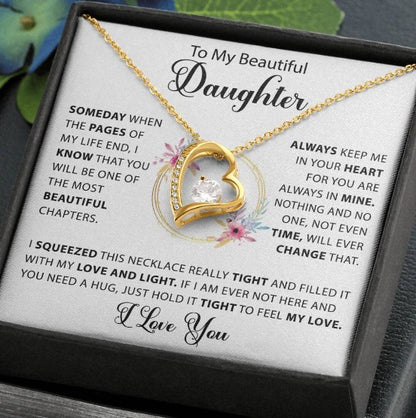 To My Beautiful Daughter – Forever in My Heart Necklace