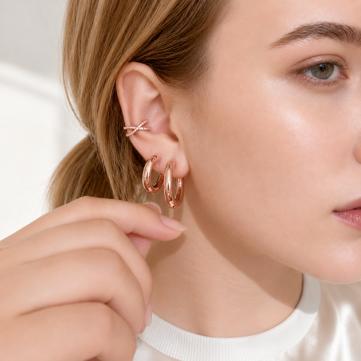 Clip-On Hoop Earrings