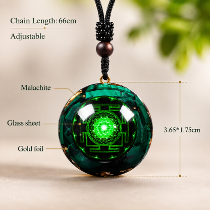 Malachite Chakra Energy Pendant