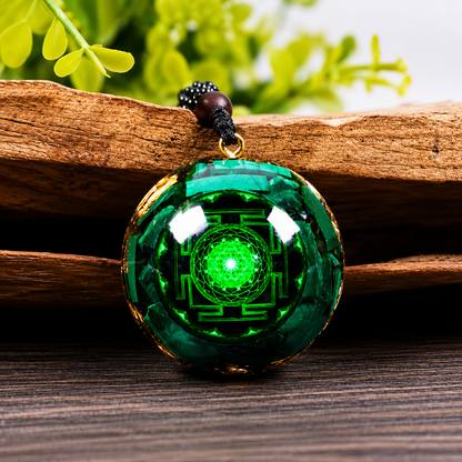 Malachite Chakra Energy Pendant