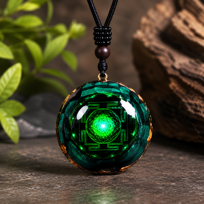 Malachite Chakra Energy Pendant