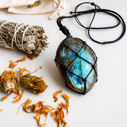 Dragon Heart Labradorite Necklace