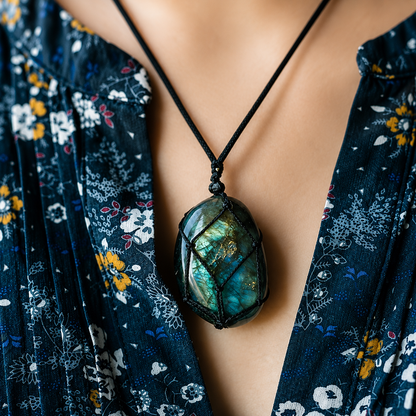 Dragon Heart Labradorite Necklace