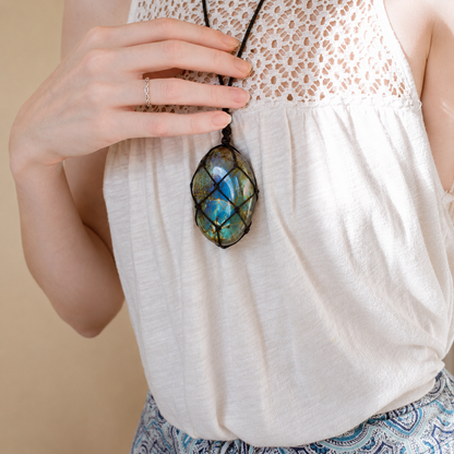 Dragon Heart Labradorite Necklace