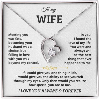 To My Wife – Forever Love Heart Necklace