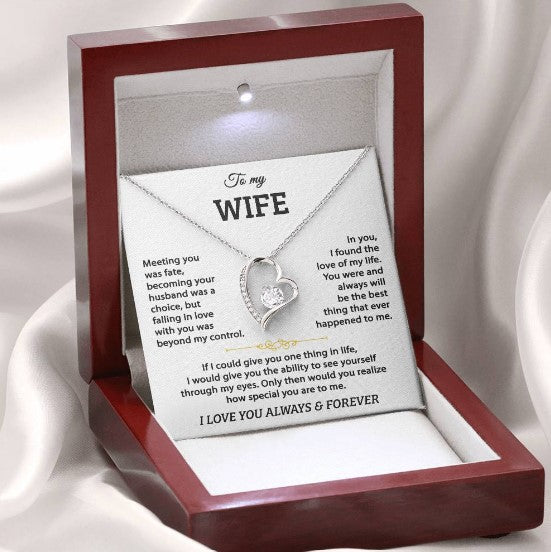 To My Wife – Forever Love Heart Necklace
