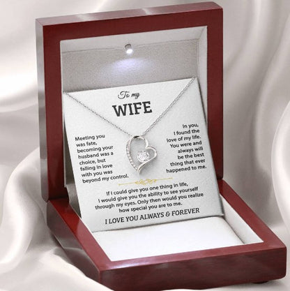 To My Wife – Forever Love Heart Necklace