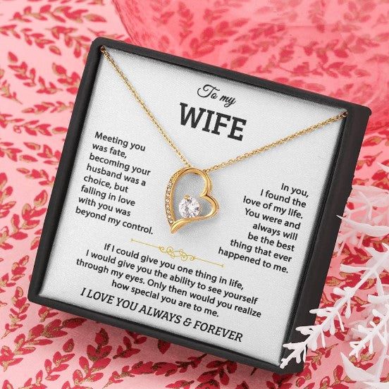 To My Wife – Forever Love Heart Necklace